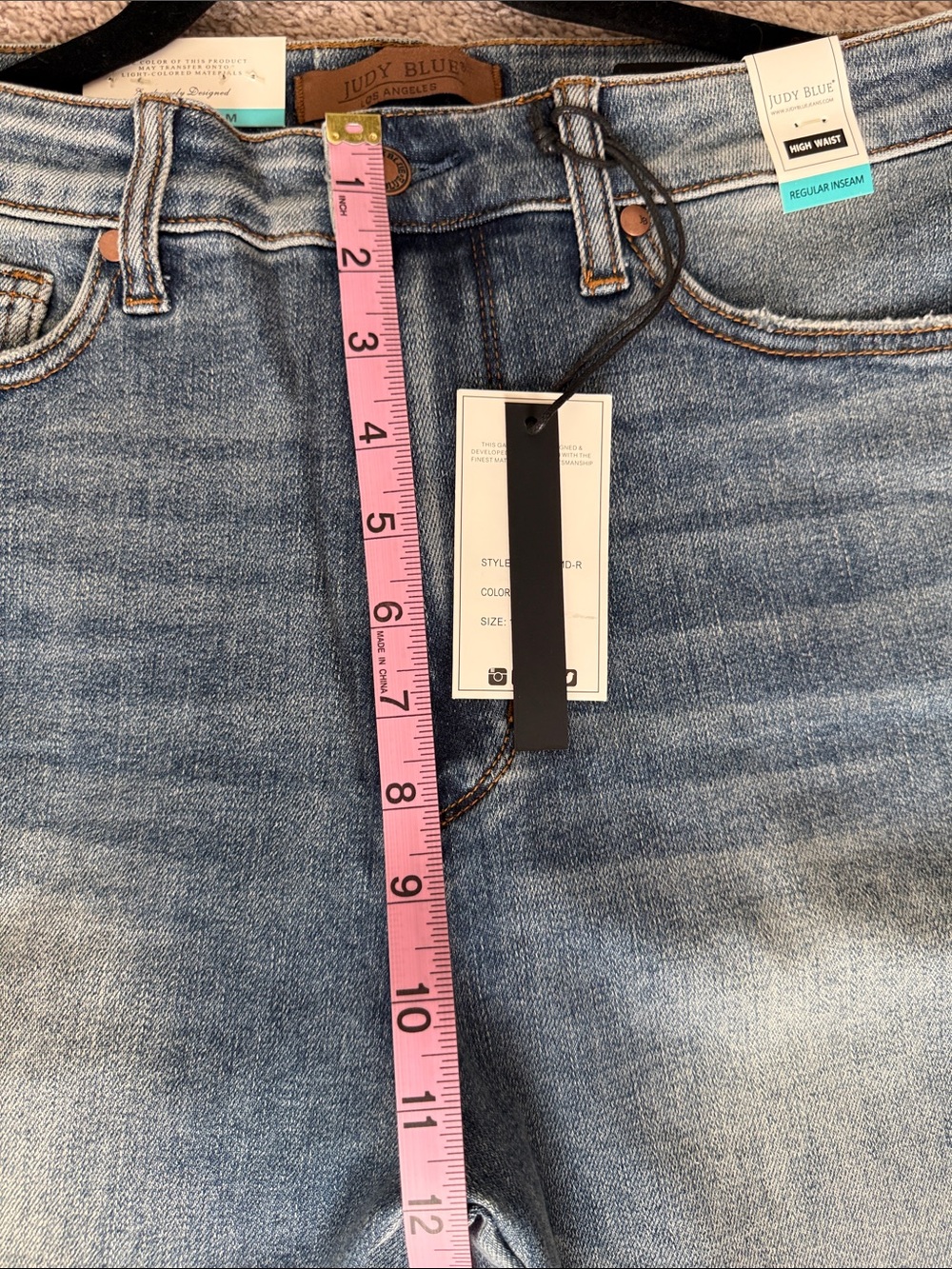 Judy Blue Women’s High Rise Blue Denim Jeans - Picture 13 of 14